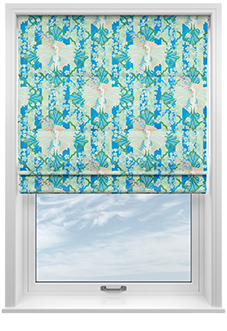 Faded Glamour, Absinthe Stripe - Roman Blind